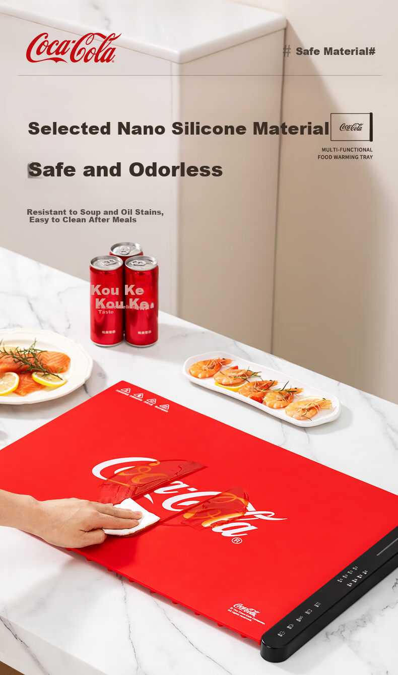 Coca-Cola Flexible Foldable Multifunctional Household Global Rapid Heating Table Warmer Mat Food Heating and Insulation Board 13