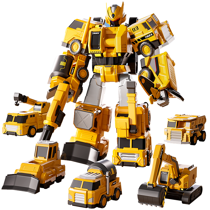 AoZhiJia Magnetic Transformable Robot Toy for Boys Ages 3-6-10, Assembled Mecha Transformer, Children's Day Gift