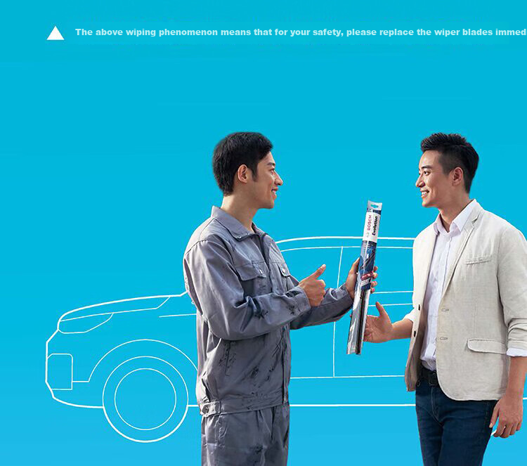 BOSCH Wind Wing U Wiper Blade, 22/18 Inches, Compatible with Changan CS35/CX30/Zhixiang/Kesai5/Chuanqi GS4/GA4 11