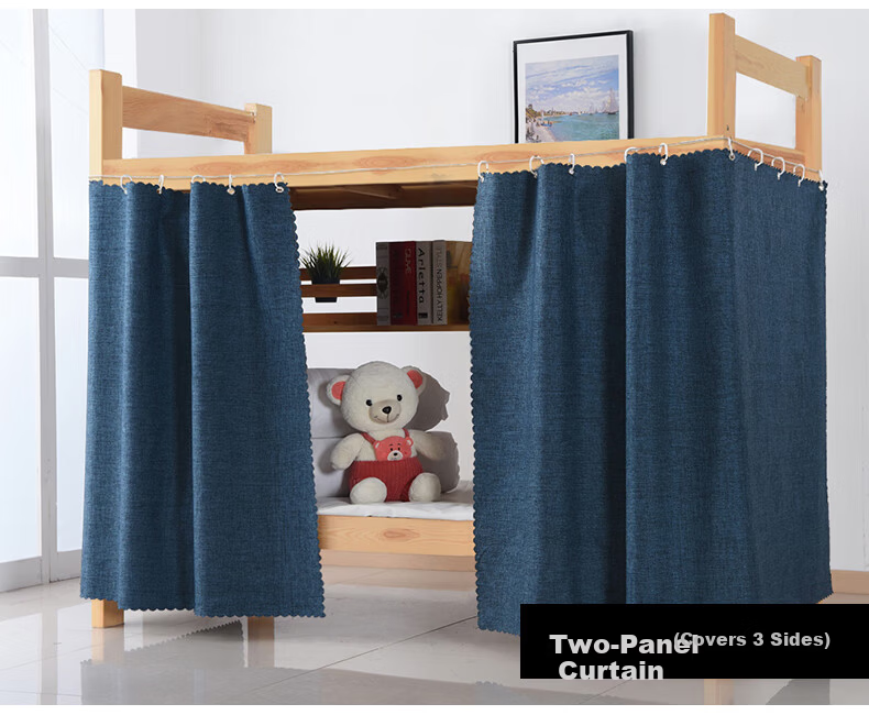 Yunjin Dormitory Bed Curtain, Student Bunk Light-Blocking Curtain, Bedroom Fabric Curtain, 120*200cm/1 Piece, Pachadog 20