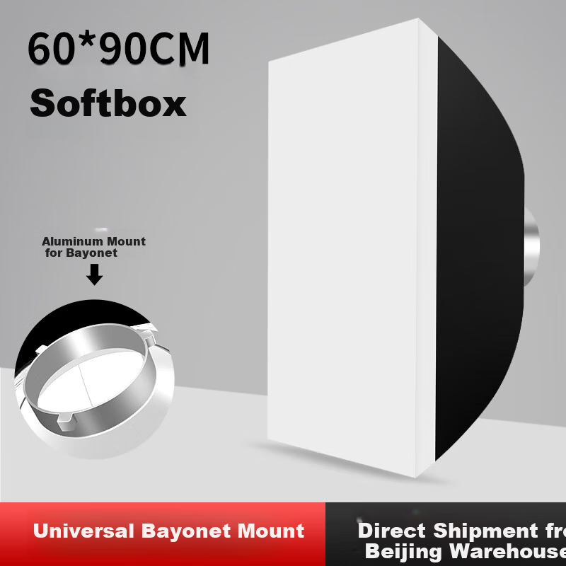 JIMANTU Square Softbox Bowens Mount Soft Light Diffuser Portable Professional Photography Studio Shooting Live Fill Light Accessory