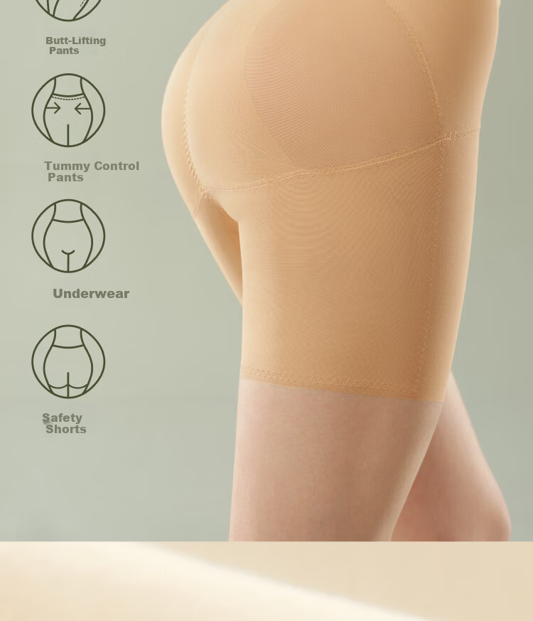 Suki Ryohin Mermaid Hip Enhancing Mid-Waist Butt Lifting Seamless Breathable Tummy Control Hip Shaping Pants Fake Hip Widening Shapewear No-Panty Needed 13