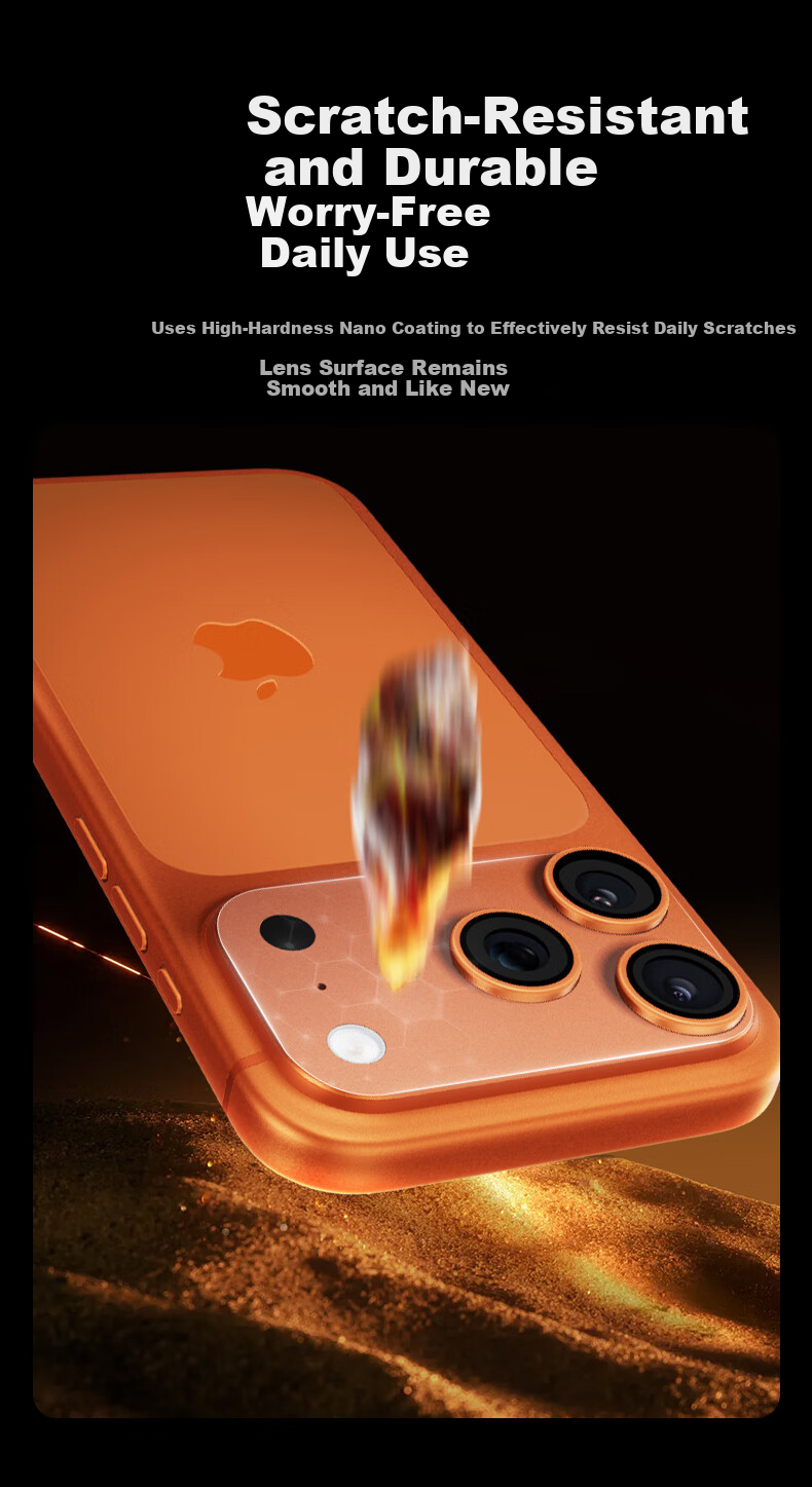 DIVI DIVI Scratch-Resistant Apple iPhone 17 Pro Lens Protector Matte Full Coverage Back Film 17P Integrated Lens Base Protective Film 10