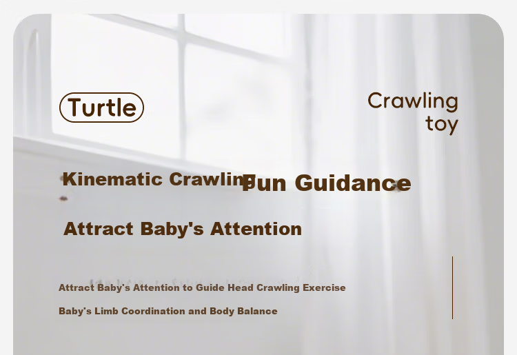 Aojia Baby Toy Crawling and Head Lifting Training 0-6 Months Learning to Crawl Guide for Children 0-1 Year Old Infant Large Turtle 5