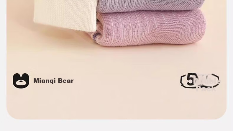 Mianqixiong Girls' Thick Terry Long Plush Warm Cotton Socks Autumn Winter 6-8 Years 3