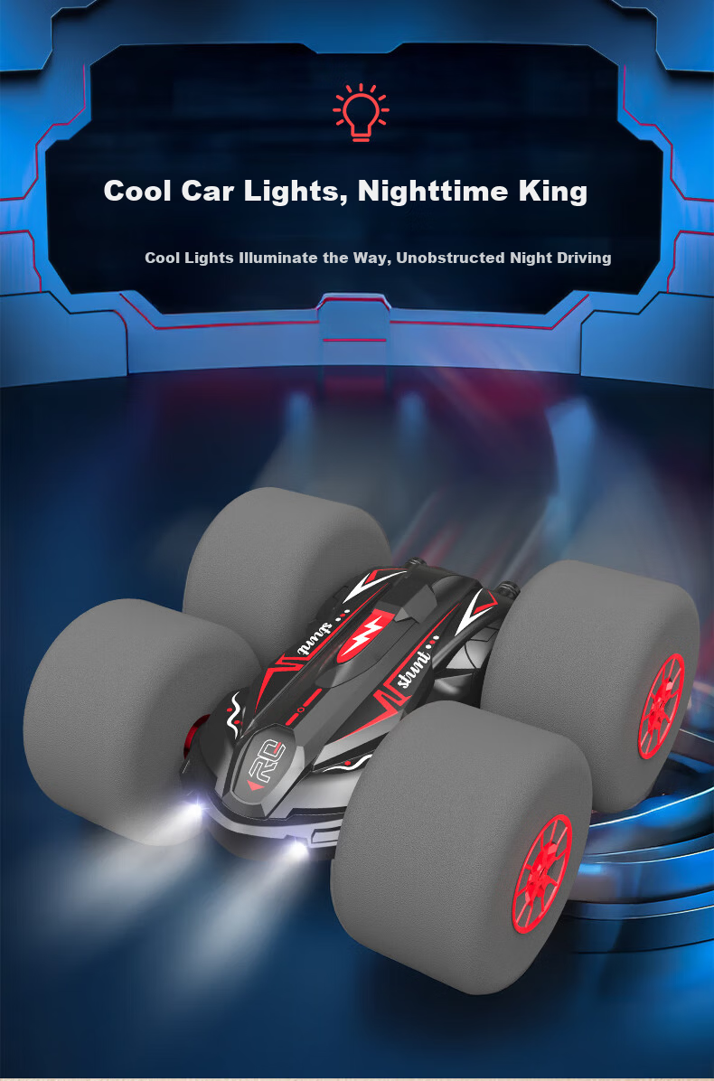 Aomengxing Remote Control Off-Road 4WD RC Professional Climbing Double-Sided Stunt Drift Car Boys Children's Day Gift 4