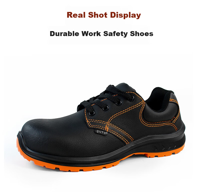 Qutong Labor Protection Insulated Electrician Shoes 10kV Special National Grid Breathable Cowhide Anti-smash Size 43 Black 12