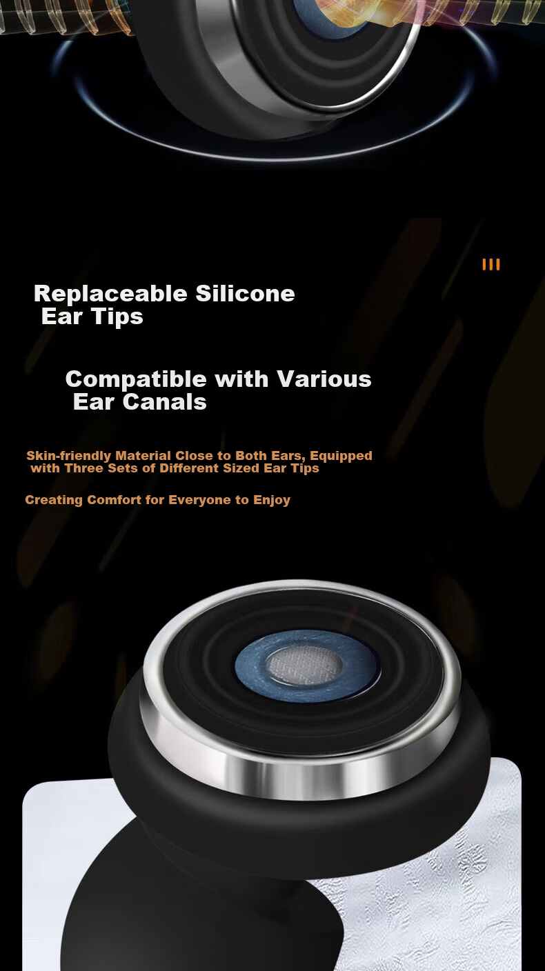 BWNK Earplugs for Sleep Noise Isolation Noise Reduction Ear Protection Super Ear Muffs for Snoring Strong Noise Cancellation [Black] Four-Layer Noise Reduction 3