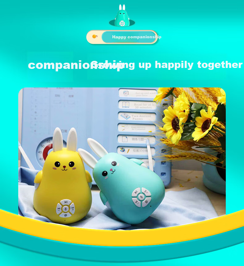Wenquxing Story Machine AI Early Education Smart Rabbit Birthday Gift 0-6 Years Enlightenment Large Model Nursery Rhymes Stories Songs Wonderful Encyclopedia Smurfs Z2D 2