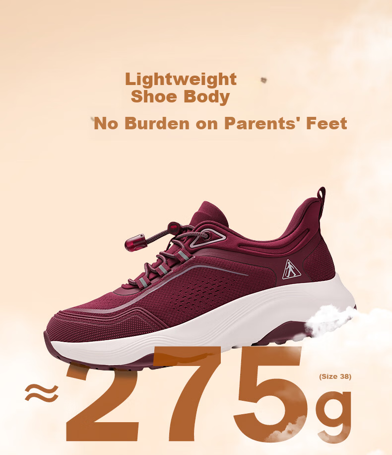 Zulijian Elderly Women's Shoes Spring Autumn 2026 New Walking Shoes Non-Slip Mom Shoes Lightweight Sports Casual Shoes Senior Gift 18