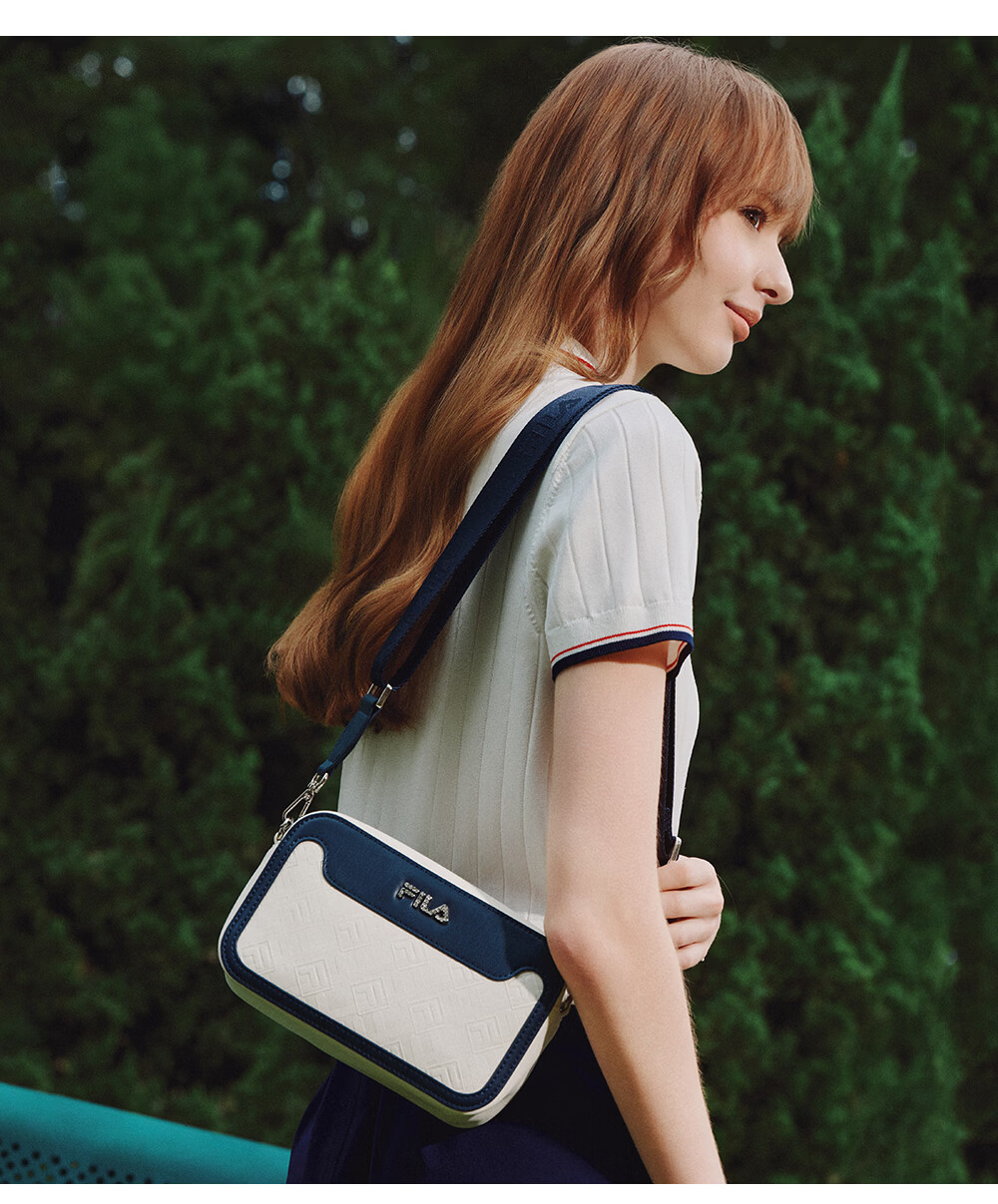 FILA Official Women's Shoulder Bag 2026 Summer Fashion Casual Crossbody Small Square Bag 10