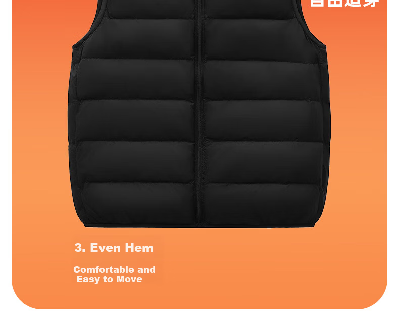 YAYA Kids Down Vest Short Lightweight Jacket Boys Girls Autumn Winter School Uniform Magic Vest GM 9