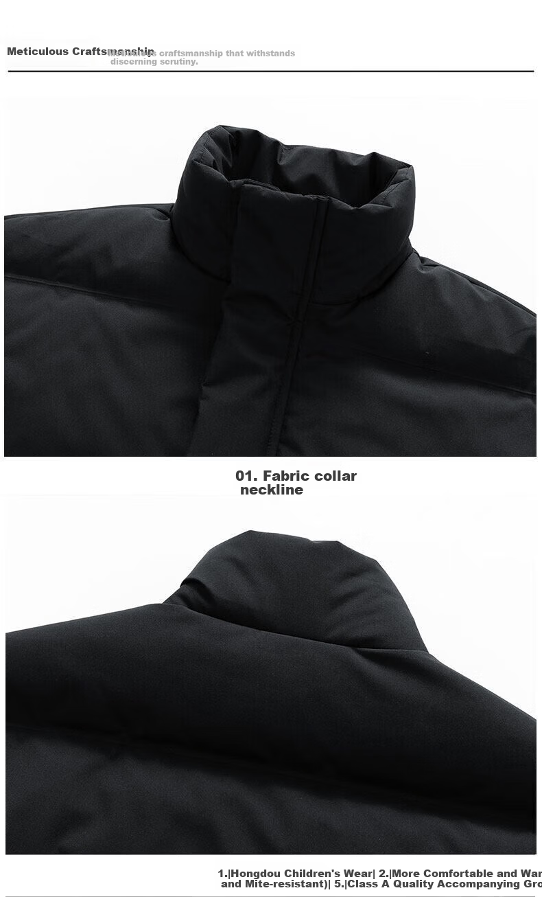 NASA MARVEL Men's Winter Down Jacket Thickened Warm Puffer Coat Stand Collar Casual Couple Khaki 2XL 14