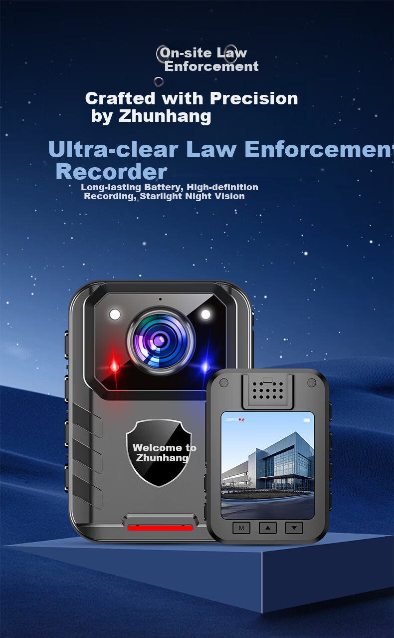 Zhunhang DSJ-C8 Law Enforcement Body Camera Portable HD Chest-Mounted Video Recorder 5