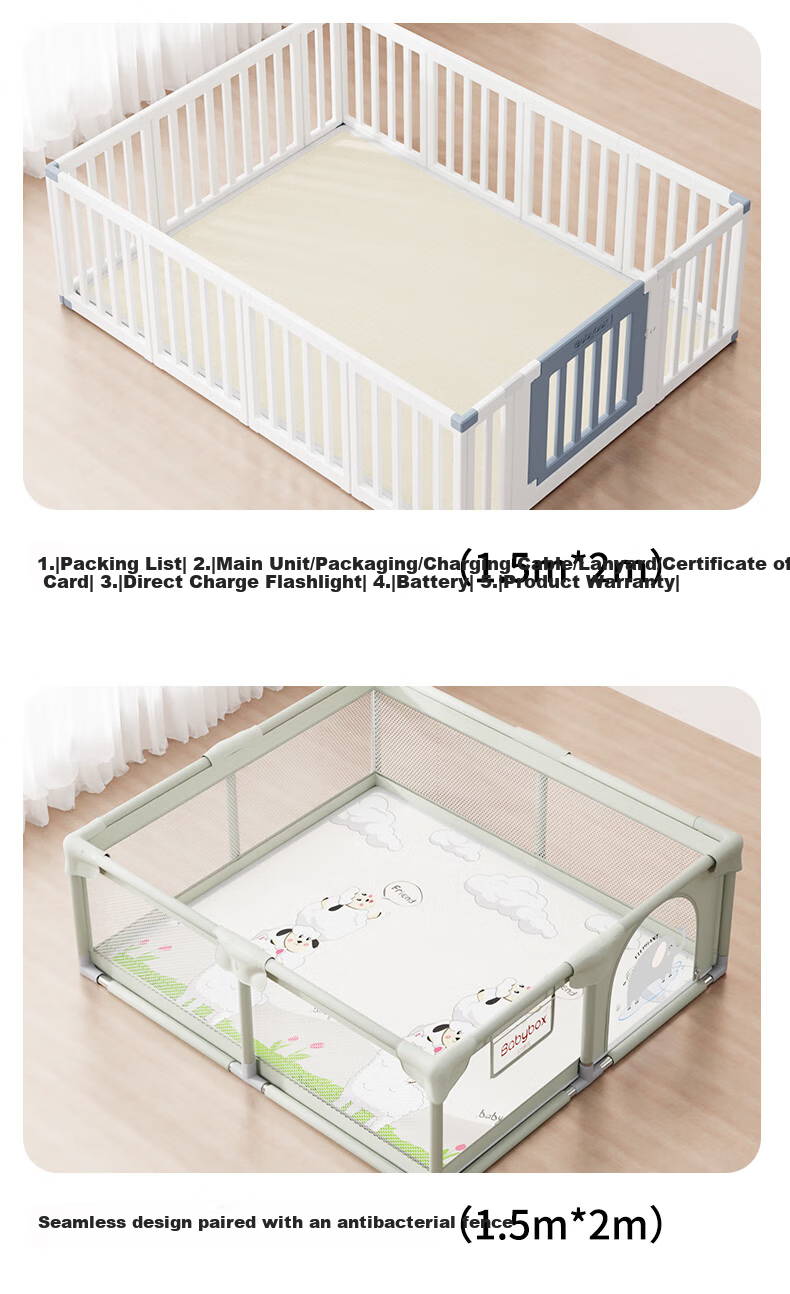 Beiboshi Babybox Antibacterial XPE Crawling Mat Double-Sided Thickened Foldable Baby Play Mat for Home 19