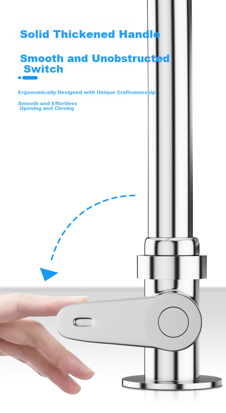MJONI Kitchen Faucet Stainless Steel Single Cold Bubble Water Tap for Sink YLSDA 10