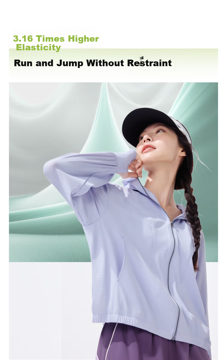 Beneunder Women's Sun Protection Clothing, Summer Cool-Feeling Quick-Dry Sun Protection Garment, Outdoor Sports UV-Resistant Jacket AL825 18