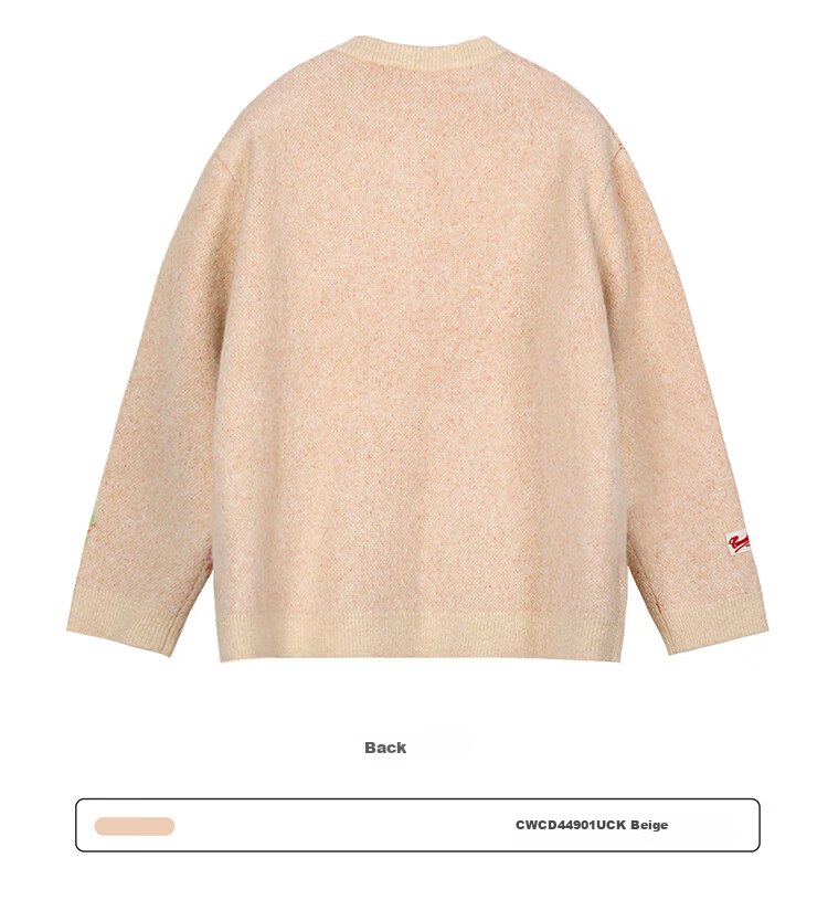 CANOTWAIT Crayon Pattern Jacquard Early Spring Sweater Cardigan Unisex Autumn Winter New Trendy Jacket Purple XXS 20