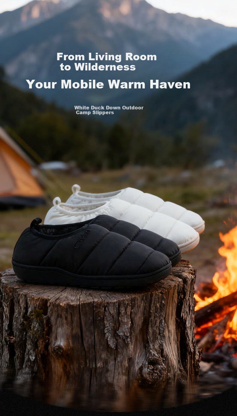JD Jingzao Selected Down Cotton Slippers Home Outdoor Thickened Anti-Cold Indoor Non-Slip Men's Night Black Size 42-43 2