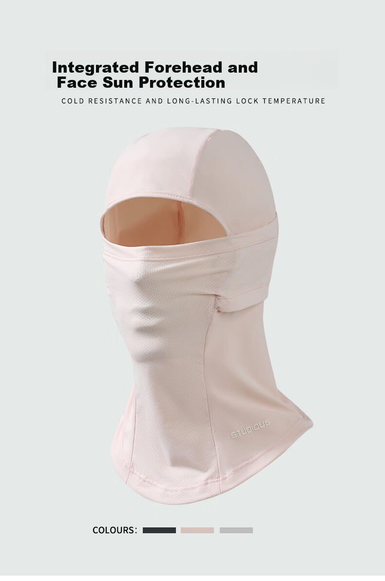 Nanjiren Sun Protection Balaclava Face Mask for Men, Summer Outdoor Cycling Face Covering, Integrated Hat with Face And Neck Protection for Women, Gray 1