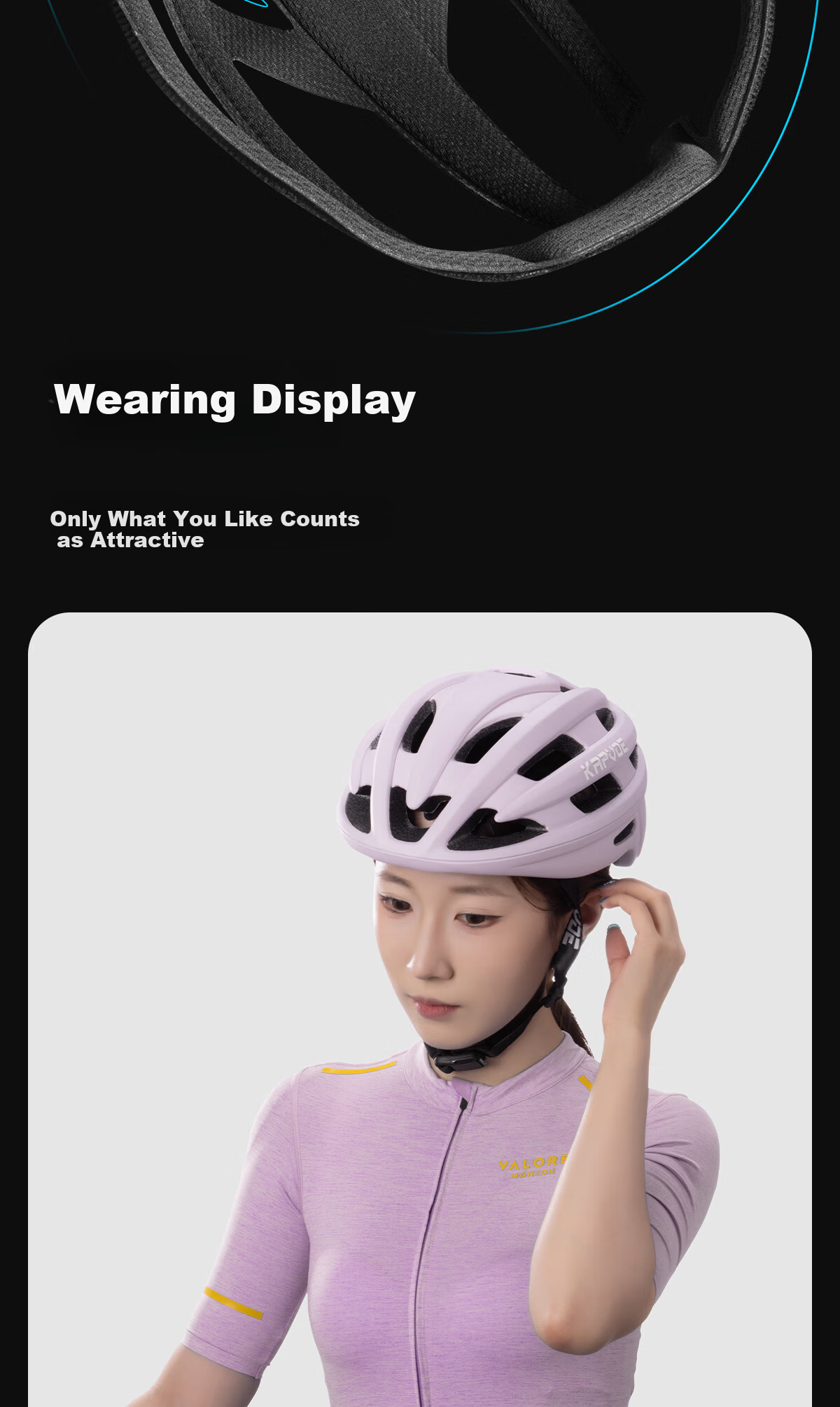 KAPVOE Star Flash Cycling Helmet Summer Mountain Road Bike Ultra-Light Unisex Safety Gear 10