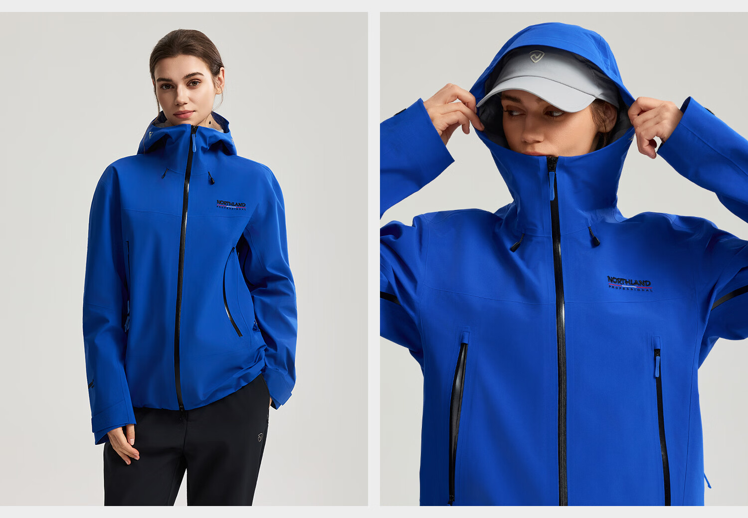 NORTHLAND 【Gale】3L Hard Shell Waterproof Windproof Hiking Mountaineering Jacket Unisex Outdoor Shell Jacket 20