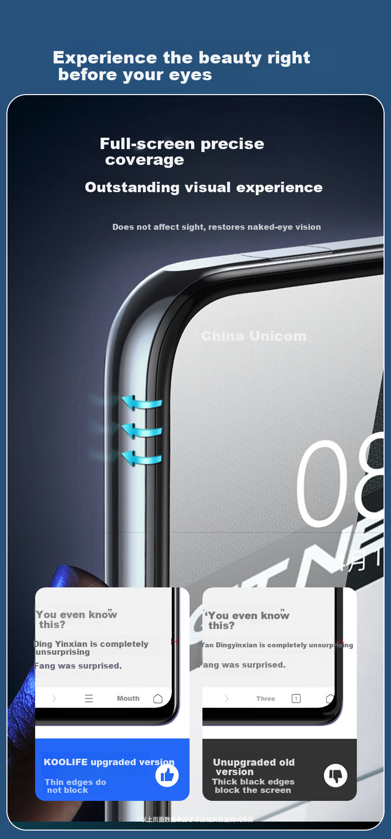 KOOLIFE Tempered Glass Screen Protector for realme GT Neo3 and GT2 Pro, Full Coverage Ultra-Thin HD Anti-Scratch Fingerprint Resistant Film 8