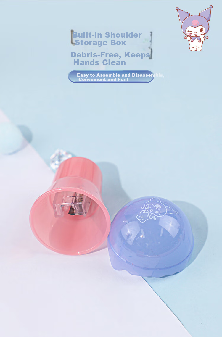 Guangbo & Sanrio Pencil Sharpener Manual Mini Sharpener for Elementary School Girls Small Pencil Cutter Kindergarten 3-Pack KT84891 7