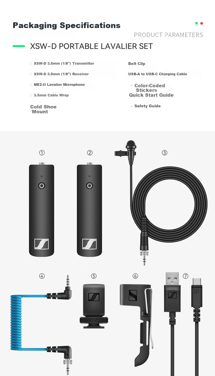 SENNHEISER XSWD Portable Interview Set Wireless Lavalier Microphone Wireless Bodypack Microphone for Speech and Conference (Compatible with XLR Microphones) 15