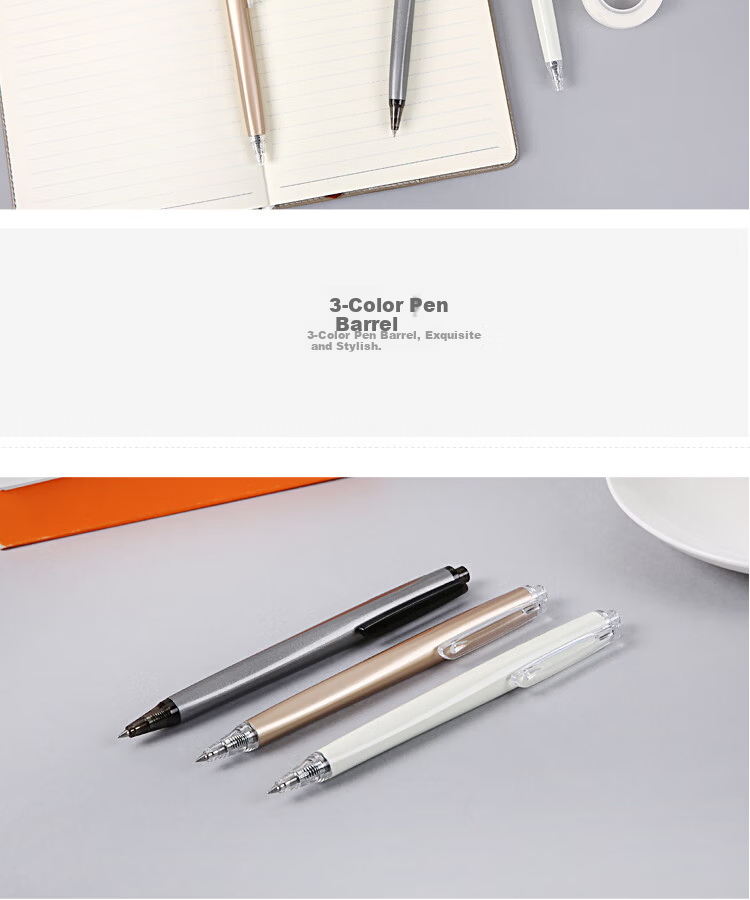 M&G Premium Series Retractable Bullet Tip High-Density Gel Pen Black Barrel Random Color AGPH3701A 1pc 7