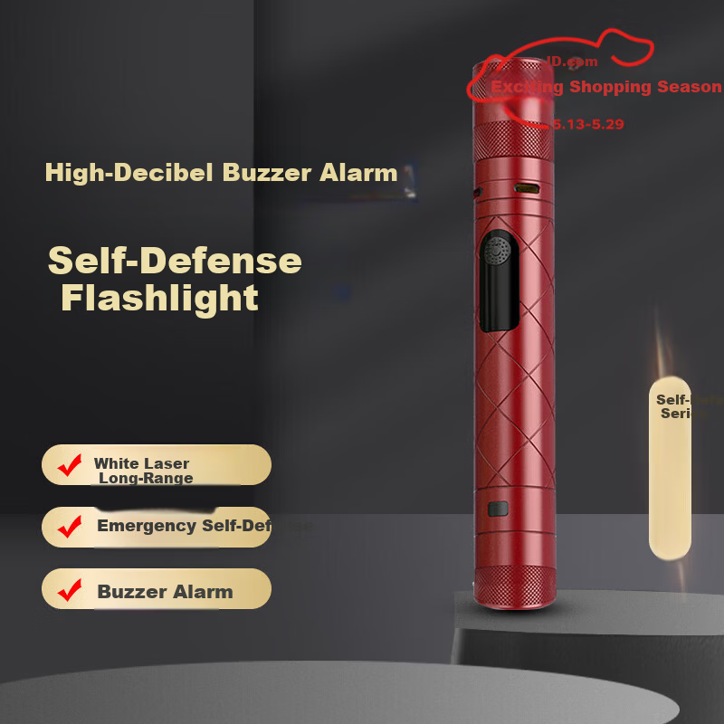 MIXOUT Portable Self-Defense Flashlight Outdoor Fire Starter Anti-Dog Anti-Wolf Personal Safety Flashlight