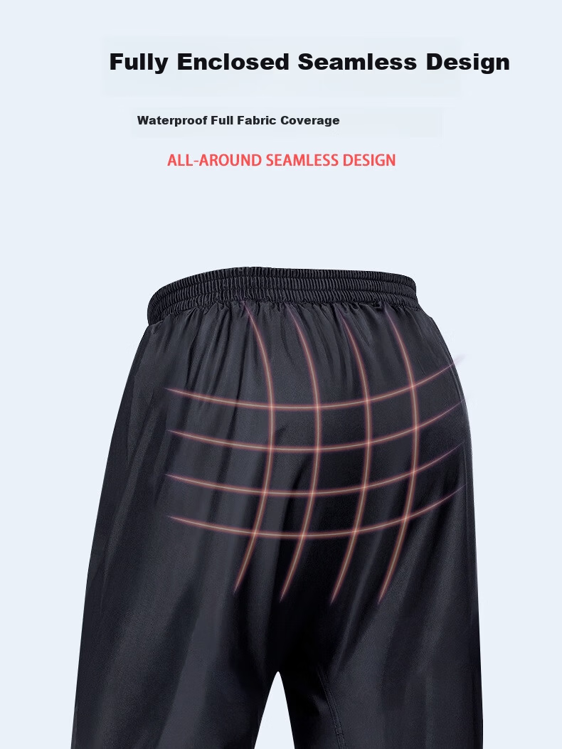 Andatong Rain Pants Thickened Waterproof and Wear-Resistant Men's Lower Body Rain Trousers for Heavy Rain, Delivery, and Cycling [Classic Edition] Single Rain Pants One Size 17