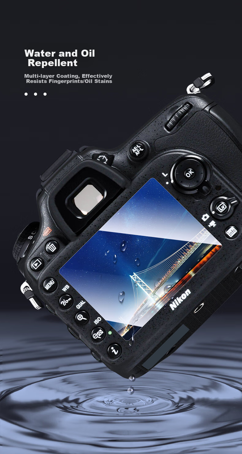 JJC Tempered Glass Screen Protector for Nikon Z52 Z5II Z5 II ZF Z9 Z8 Camera Mirrorless Accessories 3