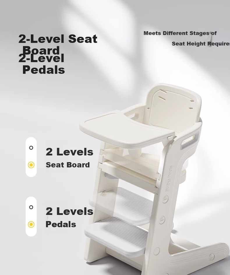 Babypods Baby High Chair Infant Dining Chair Household Children's Seat Multifunctional 2-in-1 Adjustable Feeding and Growth Chair 8