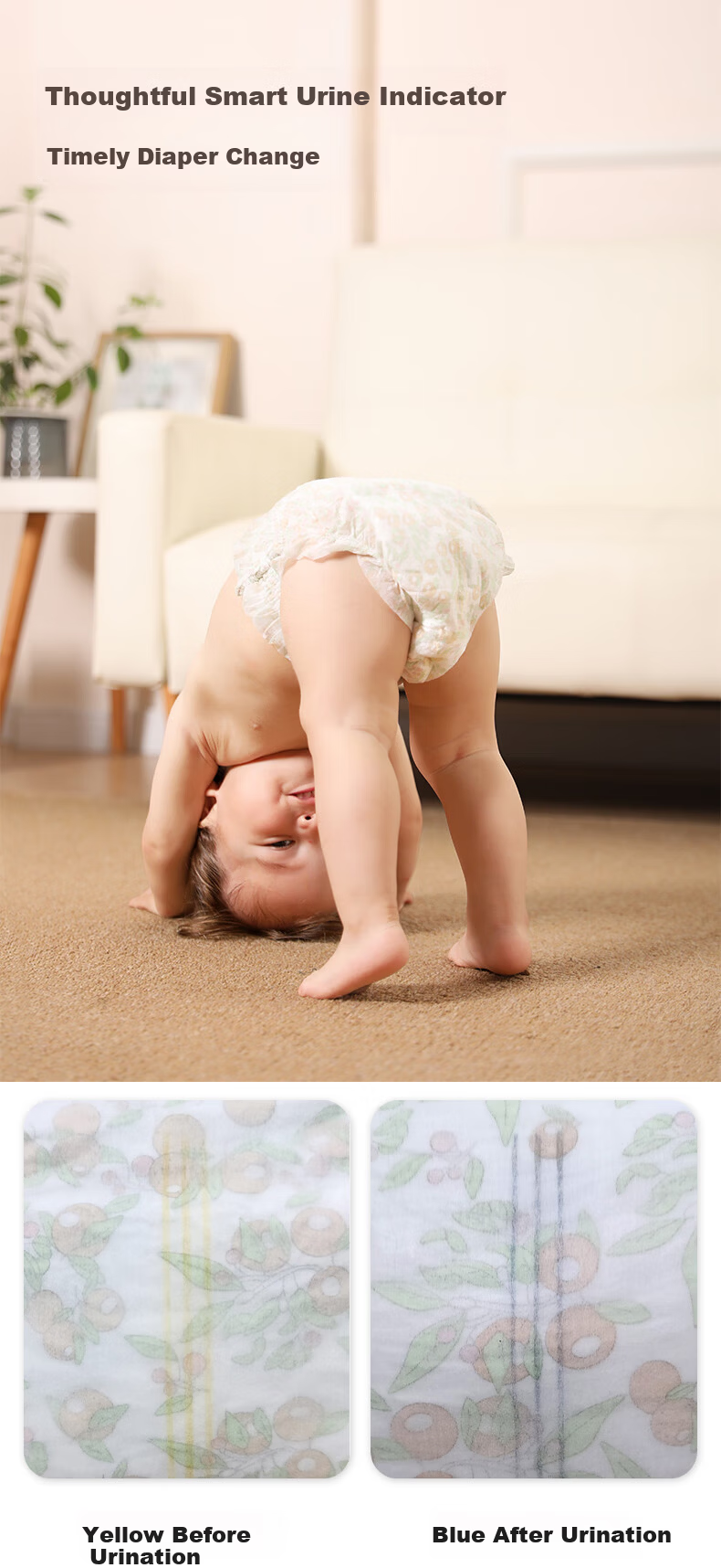 Maternity Baby Boutique Lightweight Luxury Portable Pull-Up Pants 4XL Size 24 Pieces Ultra-Thin Breathable Instant Absorption Baby Diapers 8