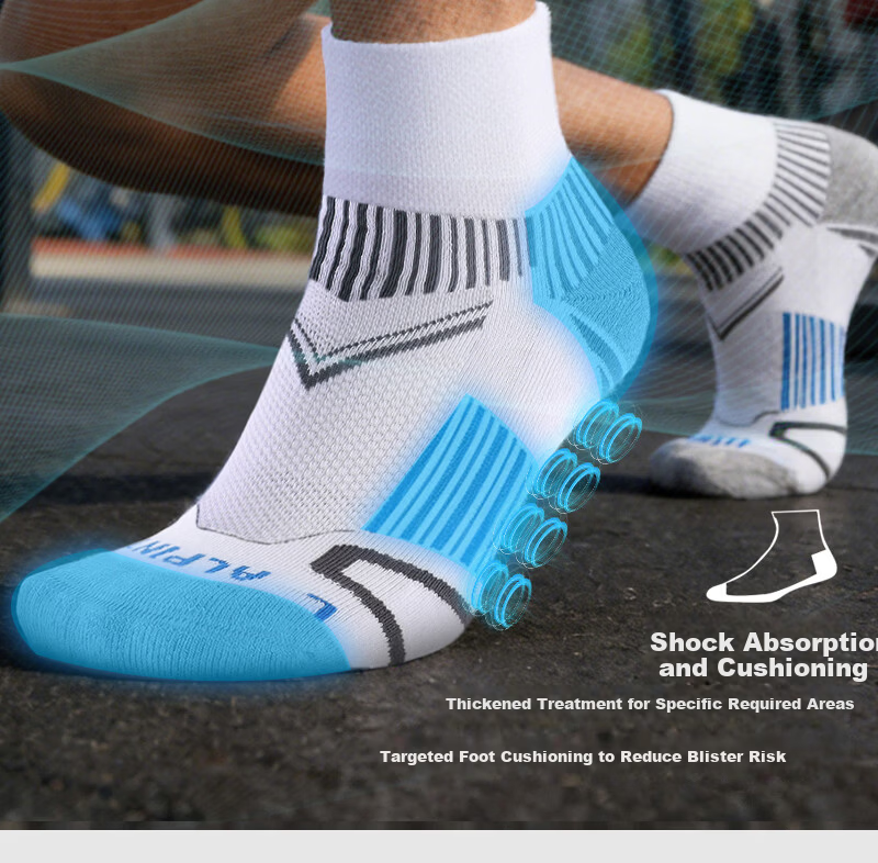 ALPINT MOUNTAIN CoolMax Professional Marathon Running Socks Moisture-Wicking Outdoor Sports Trail Running Socks 10
