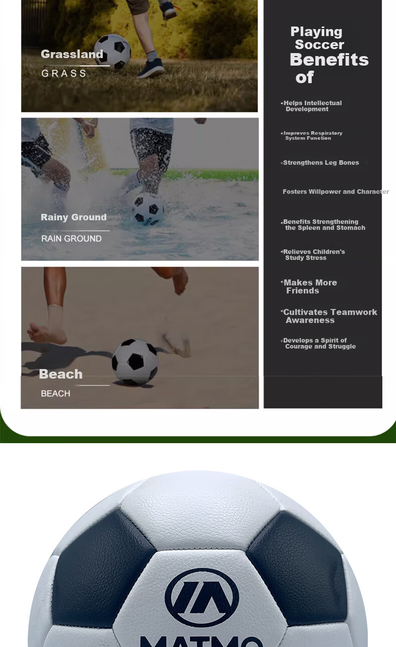 Maidemu Soccer Ball Size 5 Adult Junior High Student Exam Competition Training Durable Professional Non-Slip Ball 8