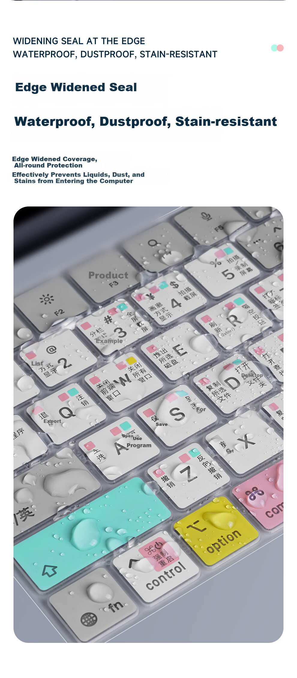 Jichuan [Shortcut Key] Apple MacBook Neo 13-inch A18 Pro Silicone Keyboard Cover 2026 Laptop Keyboard Protector Dustproof Cover Without ID Key 11