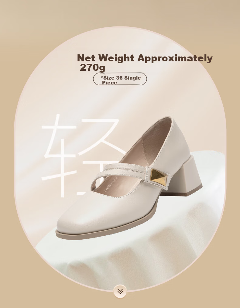 Dustodusto Mary Jane Shoes Women 2026 New Spring Thick Heel Low-Cut Single Shoes Commuting Versatile Elegant Retro High Heels 3