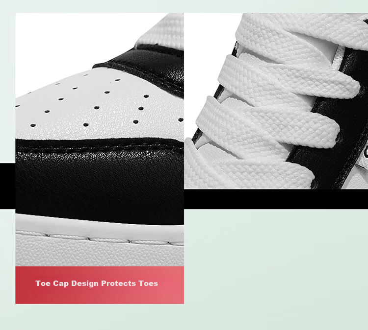 Guirenniao Men's Sneakers, New Style Men's Shoes, Casual Shoes, Skateboard White Shoes, Sports Shoes, Black/white, Size 41 2