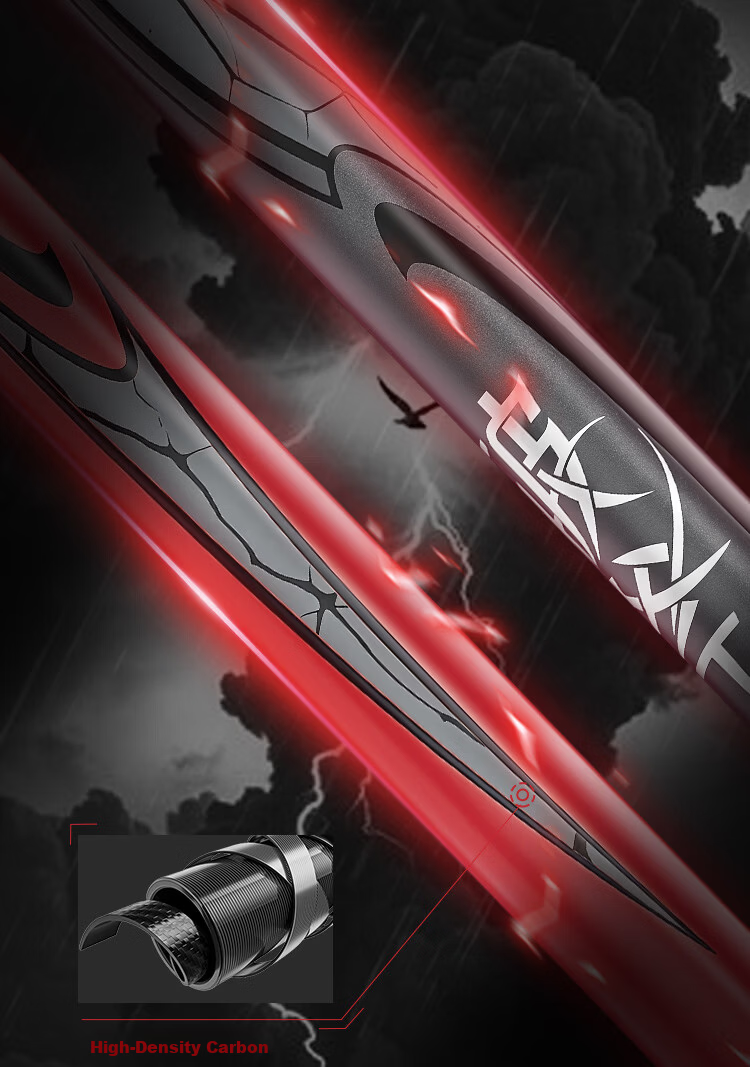 PEAK Carbon Fiber Badminton Racket Offensive 4U Ultra-Light High-Performance Adult Student Competition Training Single Racket Gray Red 9
