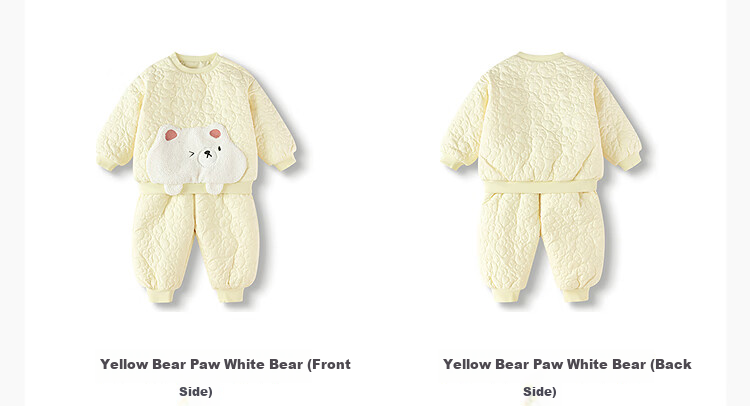 BALABALA Kids Children's Two-Piece Set Baby Autumn Winter 2025 Padded Warm Cute 208425104201 6