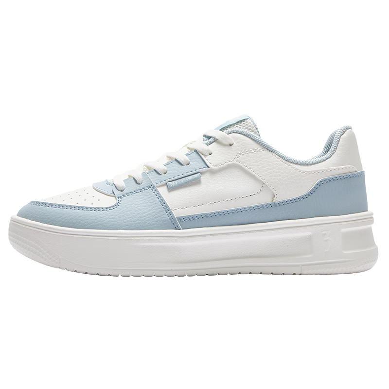 361° Qinghe 2 New Trendy Platform Leather Casual Sneakers Women's White Shoes 682636618-2