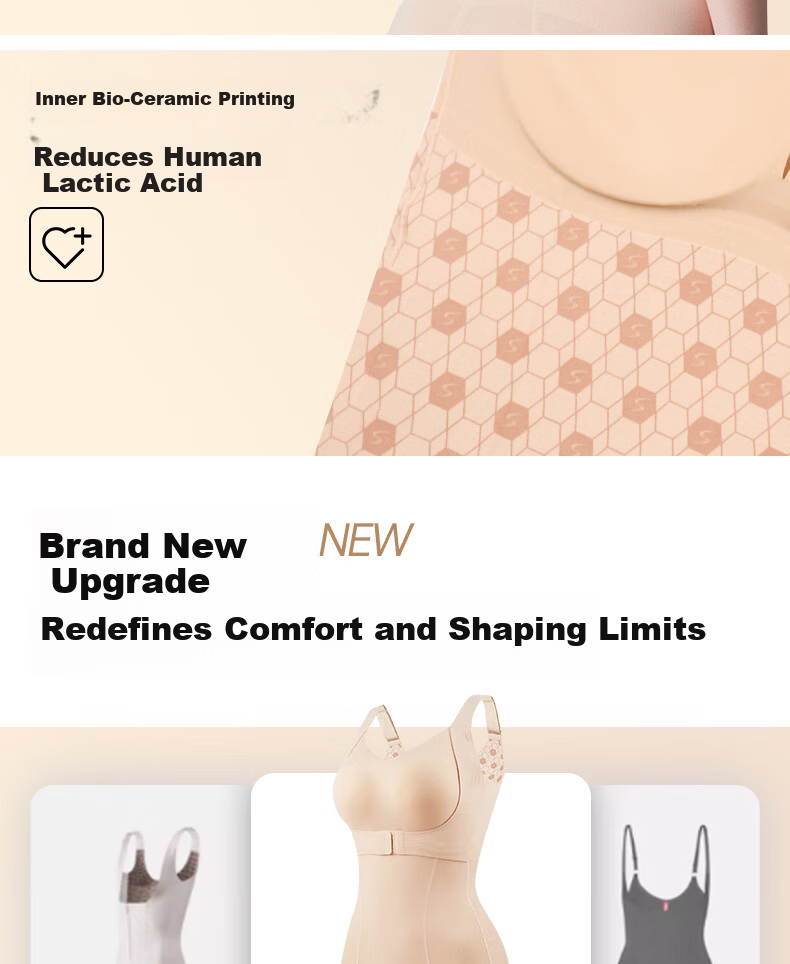 Tingmei Black Bandage Shaping Bodysuit Strong Abdomen Control Hip Lift One-Piece Waist Slimming Body Shaper Skin Care 6