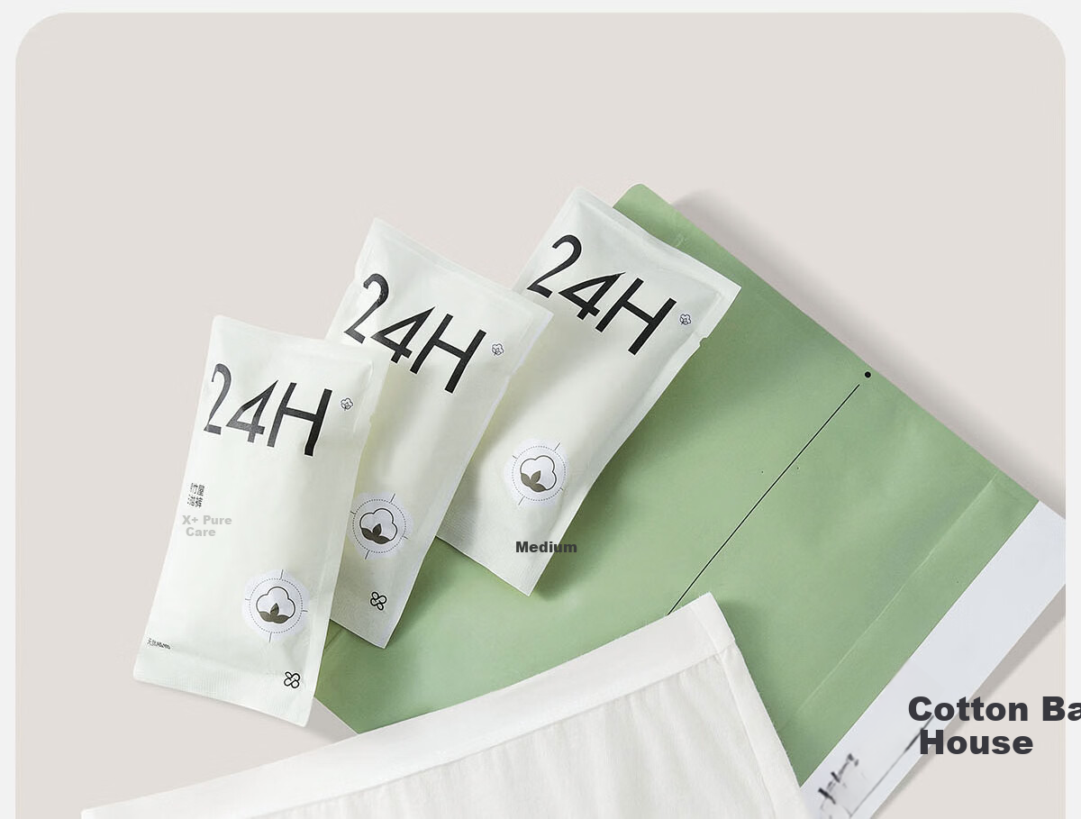 Mianzhuwu Disposable Women's Cotton Underwear Travel Wash-Free Portable Daily Use Sterile Individually Packaged Menstrual Postpartum Shorts 8 Pieces 2