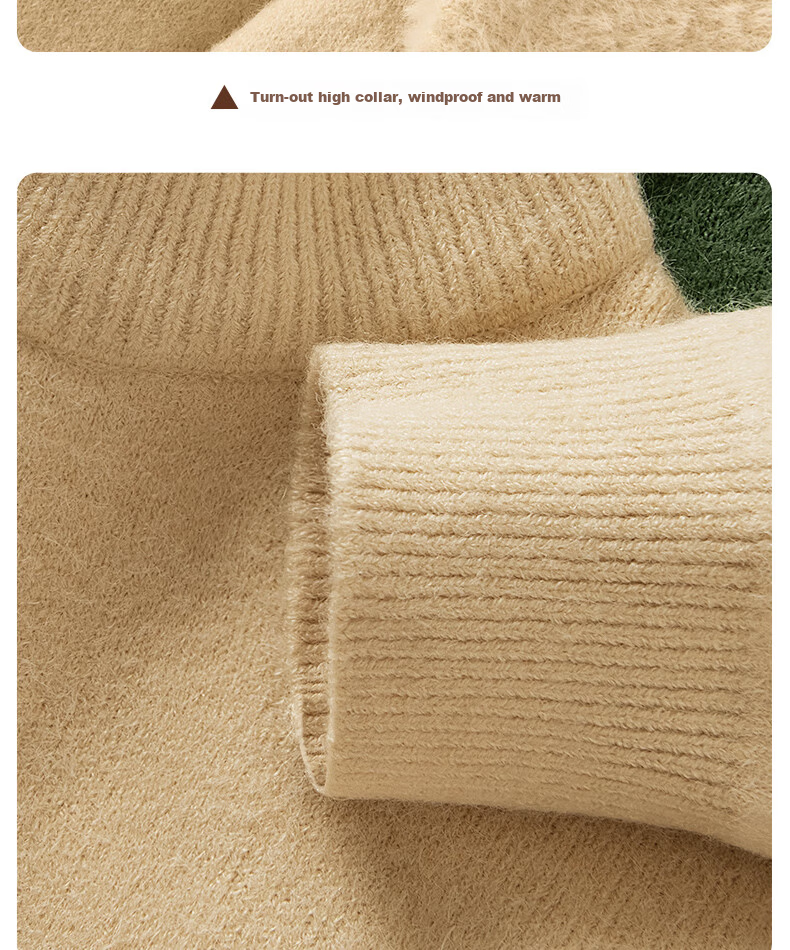 GENIOLAMODE Fleece-Lined Turtleneck Sweater for Men, 2026 Winter Latest Style, Thickened Warm Knit Pullover Base Layer for Men's Clothing 2