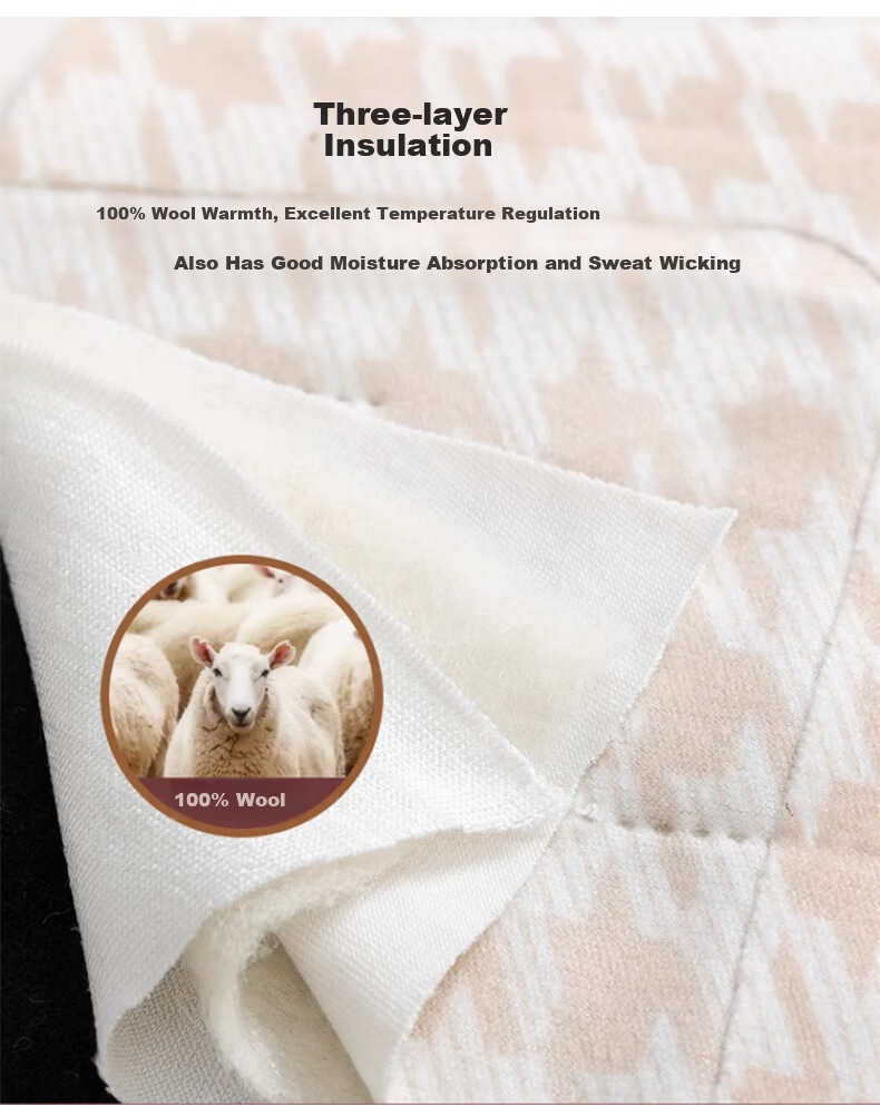 LangSha 100% Wool Thermal Vest for Women Winter Seamless Heat Retention Autumn Shirt 7A Antibacterial Fleece Thickened German Velvet Base Layer Underwear 8