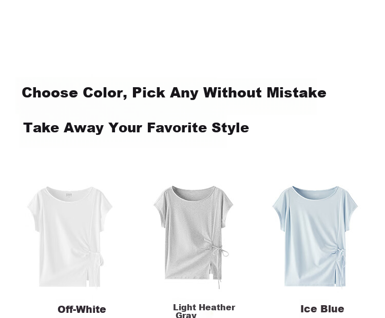 Semir Senrou Women's Summer T-Shirt Off-Shoulder Bow Split Pure Cotton 2026 Gentle Style 109326100010 26