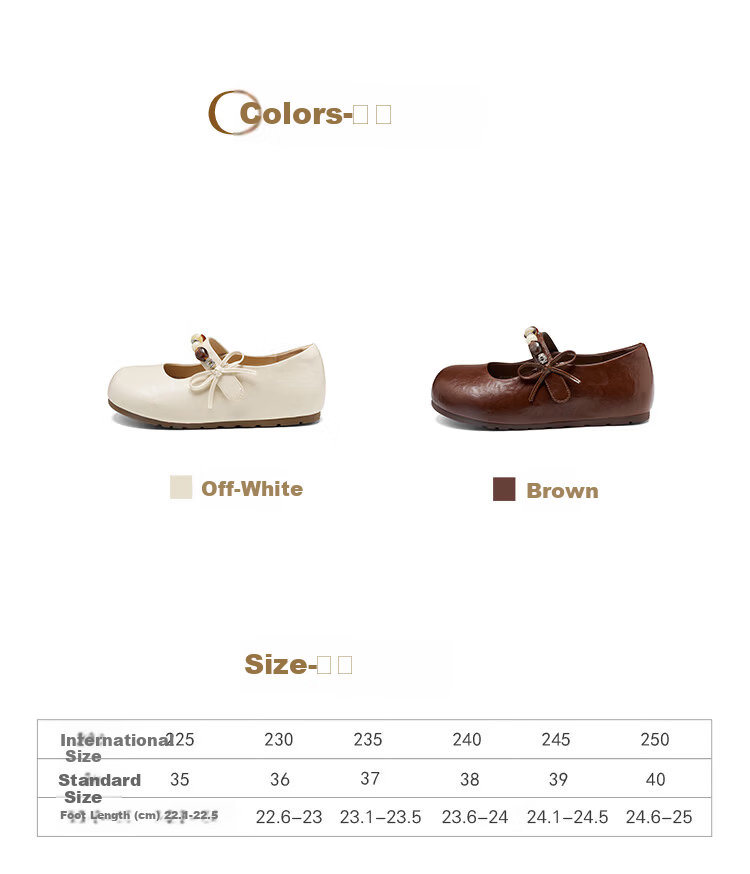 Josiny French Mary Jane Women's Shoes Internal Height Increase 2026 Spring New Flat Beaded Skirt Matching Low-Cut Single Shoes Off-White 35 6