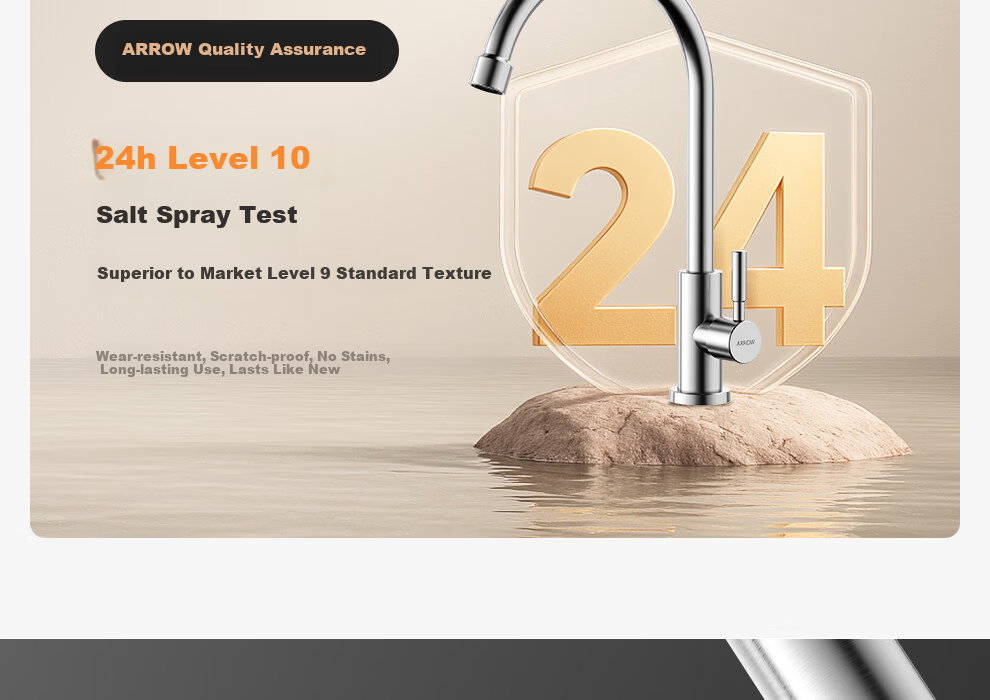 ARROW Single Cold Water Faucet 304 Stainless Steel Kitchen Sink Faucet 18